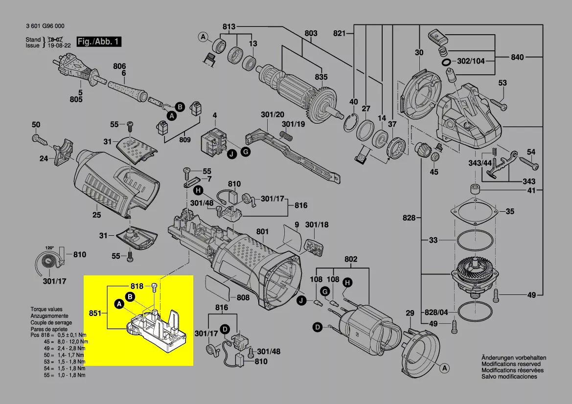 Variateur de vitesse réf. 1 607 000 DA2 Bosch